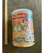 Vintage Playskool Village  w/ Buildings Cars Blocks  - $923.60 MXN