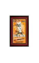 Babe Ruth Yankees Movie Poster Framed Double Mat Print - $65.00