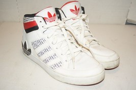 Adidas Hard Court High &#39;Transmission Pack&#39; Cloud White Core Black Men&#39;s 9.5 - £42.53 GBP