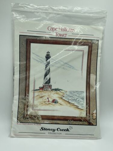 New in package Vintage 1996 Cape Hatteras Lighthouse kit Stoney Creek 11.5x13.5 - $16.82