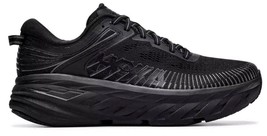 HOKA ONE Bondi 7 Women’s Running Walking Shoes BLACK BBLC 7, 9.5NIB! - £133.68 GBP