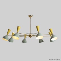 Mid-Century Brass Sputnik Chandelier Vintage Stilnovo Italian Diabolo-
show o... - £234.23 GBP