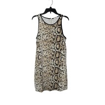 Julie Brown NYC Snake Python Print Tank Midi Dress Lined Zip Back Women ... - £23.67 GBP