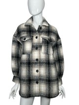 Bagatelle Collection Jacket Plaid Shacket Shirt Women&#39;s Small Oversized - $19.83