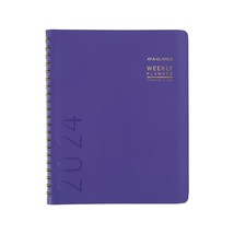 2024 AT-A-GLANCE Contemporary 8.25&quot; x 11&quot; Weekly &amp; Monthly Planner Purple - £34.79 GBP