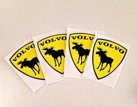 Fits for Volvo car shield decal moose elk sticker interior exterior  4X pcs - £7.90 GBP