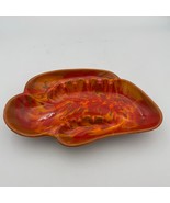 California Originals MCM 1960s Lava Glaze Ashtray Red Orange Ceramic Cat... - $843.42 MXN