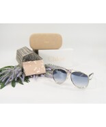 Chloe CE144S Gold Blue Gradient Romie Aviator Logo Sunglasses NWT Case - €209,50 EUR