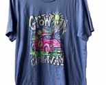 Buc-ees T shirt Pink Pick-Up Growing Your Own Way Size Medium Blue - $18.09