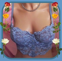 36D Blue Floral WICKED Dream Angels UPLIFT PushUp wo pad Victorias Secret Bra - £34.35 GBP