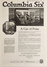 1920 Print Ad Columbia Six Enclosed Model Motor Cars Columbia Motors Detroit,MI - $23.23