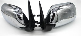 fits Toyota Pickup 90-97 RN85 LN106 4Runner Side Door Mirrors Chrome MET... - $93.11