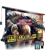 100&quot; Motorized Projector Screen - Indoor And Outdoor Movies Screen 100 I... - $338.99