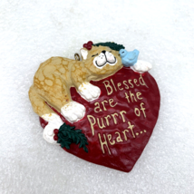 2003 Santa&#39;s Workbench Blessed Are The Purrr of Heart Christmas Ornament, Jo-Ann - $7.95