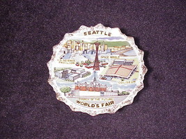 Vintage 1960&#39;s Seattle World&#39;s Fair Small Souvenir Ceramic Plate, Washington, WA - £5.55 GBP