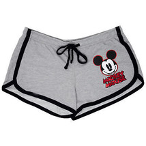 Mickey Mouse Ladies Red Foil Logo Shorts Grey - £22.31 GBP+