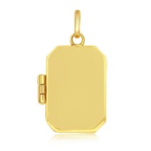 14K Yellow Gold Rectangle Locket - £299.95 GBP