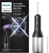 Philips Sonicare Cordless Power Flosser 3000, Water Flosser, Black, HX38... - £59.44 GBP