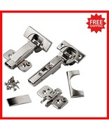 8 Durable Soft Close Hinges for Frameless Cabinets - 110° Opening Avec P... - $68.30