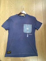 Polo Ralph Lauren Mens Contrast Pocket T Shirt LIMITED EDITION Size L Blue - $64.35