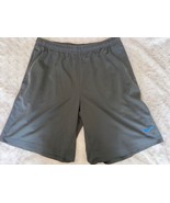 Nike Men’s Black Athletic Shorts Blue Swoosh Line Size XL - $24.60 CAD