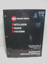 EIS ANTI-LOCK BRAKE SYSTEMS Covering Chrysler Corp. &amp; Ford Motor Co. Veh... - $19.95