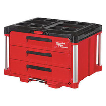 Milwaukee Tool 48-22-8443 Packout 3 Drawer Tool Box, 22 1/4 In W, 14 1/4 In D, - £220.97 GBP