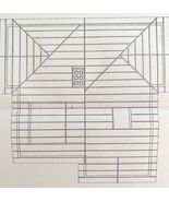 Roof Framing Plan Design Architectural Drawing 1900 Victorian Print DWW2C - $550.13 MXN