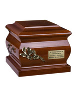 Wooden Cremation Urn for Adult Unique Memorial Italian Funeral Urn for A... - $164.41+