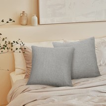 Pack Of 2 Outdoor Yarn Dyed Pillow, 18&quot; x 18&quot;, Grey - £51.58 GBP