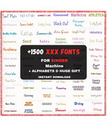 Machine Embroidery Fonts for Singer +1500 – XXX Format. - $18.00