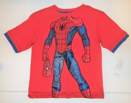 Marvel Boys Spider-Man Unmasked T-Shirt Size 5/6 NWT - £7.77 GBP