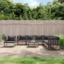  Garden Lounge Set Set of 9 Anthracite - $29,869.65 MXN