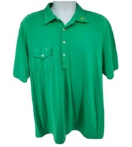 Croquet Polo Tennis Shirt Size XL Mens Green Short Sleeve  - £23.22 GBP
