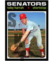 1971 STCC #753 Topps Toby Harrah Washington Senators Texas Rangers - £2.93 GBP