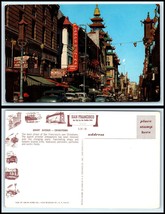 CALIFORNIA Postcard - San Francisco, Chinatown, Grant Avenue L43 - £2.53 GBP