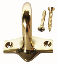 Antique Décor Brass Gold Finish Wall Mounted Hook Coat Hanger Key Holder... - $14.84