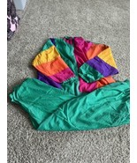 Vintage 80’s Laura Katherine Tracksuit Color Block Crinkle Size 40/ 20W ... - €40,30 EUR