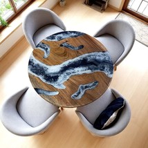 Ocean Blue Epoxy Sofa Center Table River Luxury Furniture Living Room Decor - $8,879.91 MXN+