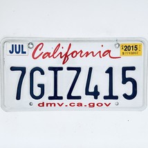 2015 United States California Lipstick Passenger License Plate 7GIZ415 - £14.74 GBP