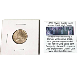 Very Rare High Grade 1859 Flying Eagle Penny Cent Fantasy Overstrike Daniel Carr - £548.12 GBP