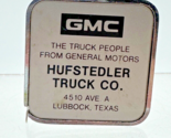Vintage GMC Trucks Tape Measure Barlow Chrome Pocket Ruler - $19.26