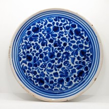 Continental Faience Serving Plate, Tin Glazed, Blue White, 19th Century, Antique - £84.39 GBP