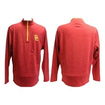 Men&#39;s Cardinal USC Trojans Arnie 1/4-Zip Jacket Heathered Red  XXL - £21.74 GBP