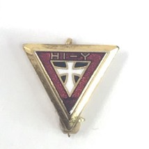 Vintage Pin - YMCA Official HI - Y Triangle Lapel Hat Jacket HI-Y - £7.73 GBP