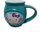 Sanrioi Hello Kitty Franklin Candy Turquoise Teal Coffee Mug No Spoon 2014  - £7.32 GBP