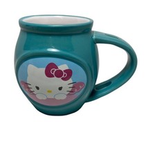 Sanrioi Hello Kitty Franklin Candy Turquoise Teal Coffee Mug No Spoon 2014  - £7.31 GBP