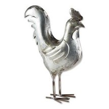 Galvanized Rooster Sculpture - £58.46 GBP