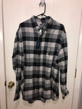 NWT Club Room Plaid Flannel Shirt Mens SZ XXL Long Sleeve Button Front NEW - £13.42 GBP