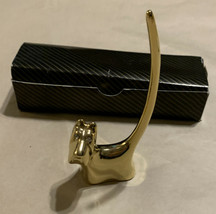 Vintage Scottie Dog Terrier gold metal jewelry RING Holder Made in Italy.  A4 - £19.90 GBP